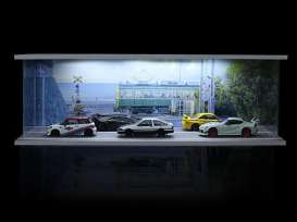 diorama Accessoires - A-station various - 1:64 - Black Box Diorama - MO914205 - MO914205 | Toms Modelautos