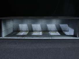 diorama Accessoires - Parking lot with light black - 1:64 - Black Box Diorama - MO915002 - MO915002 | Toms Modelautos