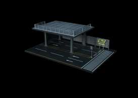 diorama Accessoires - A-building scene grey - 1:64 - Black Box Diorama - MO923001 - MO923001 | Toms Modelautos