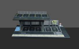 diorama Accessoires - C-building scene various - 1:64 - Black Box Diorama - MO923003 - MO923003 | Toms Modelautos
