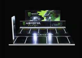 diorama Accessoires - Monster parking lot green/black - 1:64 - Black Box Diorama - MO925013 - MO925013 | Toms Modelautos