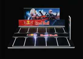 diorama Accessoires - Red bull parking lot red/blue/black - 1:64 - Black Box Diorama - MO925014 - MO925014 | Toms Modelautos