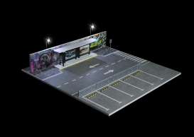 diorama Accessoires - Bus station various - 1:64 - Black Box Diorama - MO925017 - MO925017 | Toms Modelautos