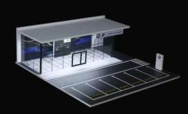 diorama Accessoires - BMW show room with light white/black - 1:64 - Black Box Diorama - MO936006 - MO936006 | Toms Modelautos