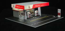diorama Accessoires - Sinopac gas station white/red - 1:64 - Black Box Diorama - MO936206 - MO936206 | Toms Modelautos