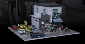 diorama Accessoires - Ramen Restaurant with light various - 1:64 - Black Box Diorama - MO936404 - MO936404 | Toms Modelautos
