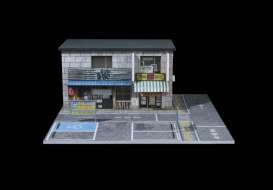 diorama Accessoires - Kubota restaurant with light various - 1:64 - Black Box Diorama - MO936409 - MO936409 | Toms Modelautos