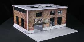 diorama Accessoires - Factory with light brown/grey - 1:64 - Black Box Diorama - MO936417 - MO936417 | Toms Modelautos