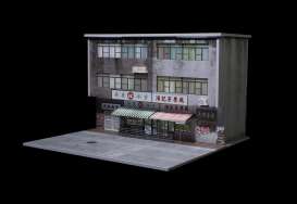 diorama Accessoires - Hong Kong street scene with li various - 1:64 - Black Box Diorama - MO936501 - MO936501 | Toms Modelautos