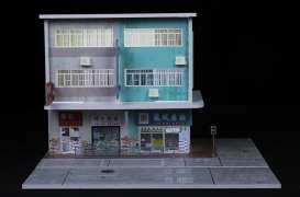 diorama Accessoires - Hong Kong street scene with li various - 1:64 - Black Box Diorama - MO936502 - MO936502 | Toms Modelautos