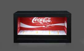diorama Car Garage - Coca-cola garage  red/white - 1:64 - Black Box Diorama - MO941304 - MO941304 | Toms Modelautos
