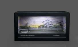 diorama Accessoires - parking lot with light C various - 1:64 - Black Box Diorama - MO941307 - MO941307 | Toms Modelautos