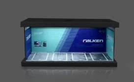 diorama Accessoires - Falken parking lot blue - 1:64 - Black Box Diorama - MO960108 - MO960108 | Toms Modelautos
