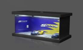 diorama Accessoires - Spoon parking lot yellow/blue - 1:64 - Black Box Diorama - MO960111 - MO960111 | Toms Modelautos