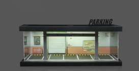 diorama Accessoires - Parking lot with light various - 1:64 - Black Box Diorama - MO960113 - MO960113 | Toms Modelautos