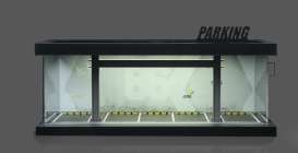 diorama Accessoires - Parking lot with light grey/black/yellow - 1:64 - Black Box Diorama - MO960118 - MO960118 | Toms Modelautos