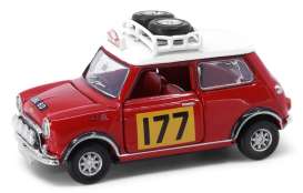 Mini Cooper - MK1 red/white/orange - 1:50 - Tiny Toys - ATC64546 - tinyATC64546 | Toms Modelautos