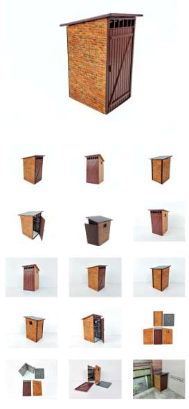 diorama  - brown - 1:18 - Dioramatoys - DTG1822 - DTG1822 | Toms Modelautos