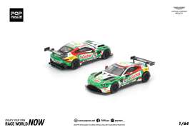 Aston Martin  - Vantage white/red/green - 1:64 - Pop Race Limited - PR640253 - PR640253 | Toms Modelautos