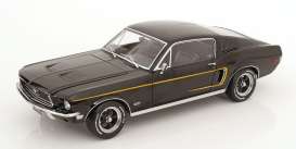 Ford  - Mustang 1968 black - 1:12 - KK - Scale - KKDC120223 - KKDC120223 | Toms Modelautos
