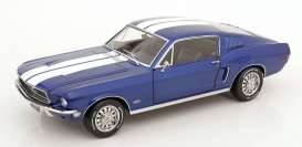 Ford  - Mustang 1968 blue/white - 1:12 - KK - Scale - KKDC120224 - KKDC120224 | Toms Modelautos