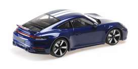 Porsche  - 911 (992) Sport Classic 2022 blue - 1:18 - Minichamps - 155062005 - mc155062005 | Toms Modelautos