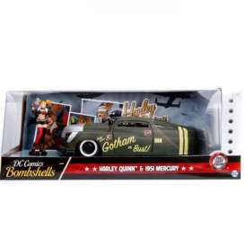 Mercury  - *Harley Quinn* 1951 green - 1:24 - Jada Toys - 30456 - jada253255005 | Toms Modelautos