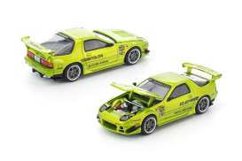 Mazda  - RX7 luminous green - 1:64 - Pop Race Limited - PR640344 - PR640344 | Toms Modelautos