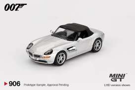BMW  - Z8 1999 silver - 1:64 - Mini GT - 00901-007G - MGT00906-007G | Toms Modelautos