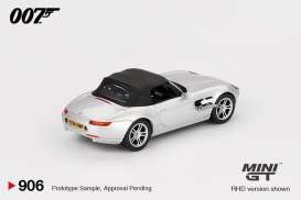 BMW  - Z8 1999 silver - 1:64 - Mini GT - 00901-007G - MGT00906-007G | Toms Modelautos