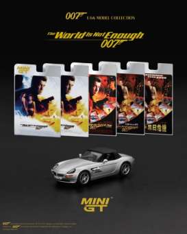 BMW  - Z8 1999 silver - 1:64 - Mini GT - 00901-007TC - MGT00906-007TC | Toms Modelautos