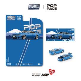 Nissan  - Skyline GT-R R33 Nismo 400R blue - 1:64 - Pop Race Limited - PRE019 - PRE019 | Toms Modelautos