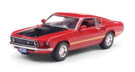 Ford  - Mustang Mach 1 1969 red - 1:43 - Ixo America - IA43003 - ixoIA43003 | Toms Modelautos