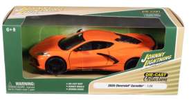 Chevrolet Corvette - 2020 orange - 1:24 - Johnny Lightning - JL24020 - jl24020Corvette | Toms Modelautos