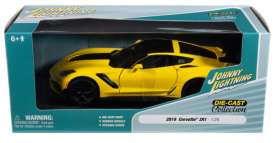 Corvette  - ZR1 2019 yellow - 1:24 - Johnny Lightning - JL24019Corvette - jl24019Corvette | Toms Modelautos