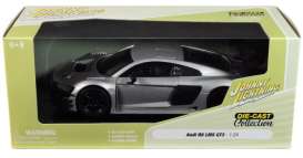 Audi  - R8 LMS GT3 silver - 1:24 - Johnny Lightning - JL24018Audi - jl24018Audi | Toms Modelautos