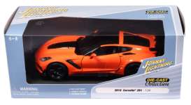 Corvette  - ZR1 2019 orange - 1:24 - Johnny Lightning - JL24017Corvette - jl24017Corvette | Toms Modelautos