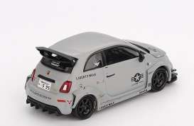 Fiat  - Abarth 2024 grey - 1:64 - Mini GT - 01064Lhd - MGT01064Lhd | Toms Modelautos