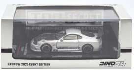 Toyota  - Supra silver - 1:64 - Inno Models - IN64-A80TS-GTSHOW25 - in64-A80TS-GTSHOW25 | Tom's Modelauto's