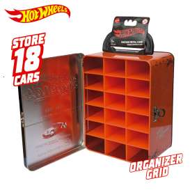 Hotwheels Car Cases  - Vintage Metal Case orange - 1:64 - Hotwheels - HWCC22O - hwmvHWCC22O | Toms Modelautos