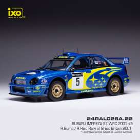 Subaru  - Impreza 2018 blue/yellow - 1:24 - Ixo America - 24RAL026A2 - ixo24RAL026A2 | Toms Modelautos