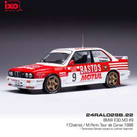 BMW  - E30 1988 white/red - 1:24 - Ixo America - 24RAL029B2 - ixo24RAL029B2 | Toms Modelautos