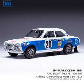 Ford  - Escort 1973 white/blue - 1:24 - Ixo America - 24RAL033A2 - ixo24RAL033A2 | Toms Modelautos