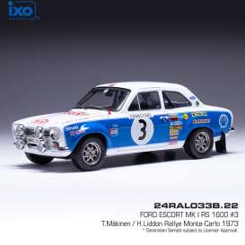 Ford  - Escort 1973 white/blue - 1:24 - Ixo America - 24RAL033B2 - ixo24RAL033B2 | Toms Modelautos