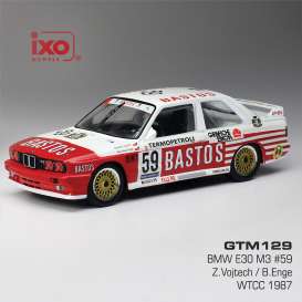 BMW  - E30  white/red - 1:43 - Ixo America - GTM129 - ixoGTM129 | Toms Modelautos