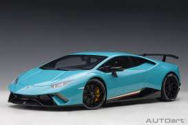 Lamborghini  - Huracan 2017 Blue - 1:12 - AutoArt - 12077 - autoart12077 | Toms Modelautos