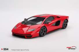 Lamborghini  - Countach LPI 800-4 2023 red - 1:18 - Top Speed - TS0554 - TS0554 | Toms Modelautos