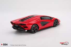 Lamborghini  - Countach LPI 800-4 2023 red - 1:18 - Top Speed - TS0554 - TS0554 | Toms Modelautos