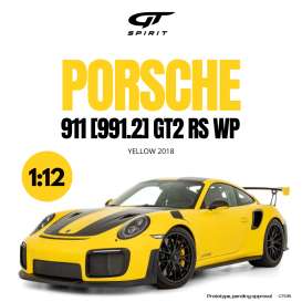 Porsche  - 911 2018 yellow - 1:12 - GT Spirit - GT535 - GT535 | Toms Modelautos