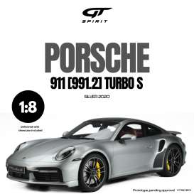 Porsche  - 911 2020 silver - 1:8 - GT Spirit - GTS801801 - GTS801801 | Toms Modelautos